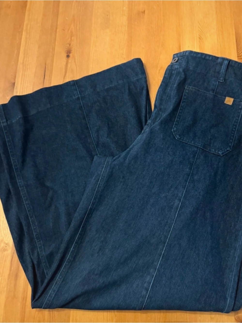 HALARA Dark Blue Wide Leg Jeans